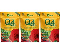 Vitax Q4 Pelleted All Purpose Premium Plant Food Pouch (0.9kg) x 3