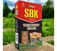 Vitax SBK Tree Stump Killer 250ml - Concentrated Tough Root and Stump Remover - Kills Tree Stumps, Woody Weeds, Brambles, and Deep-Rooted Growth - Powerful Garden Weed Control Solution