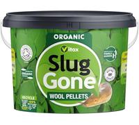 Vitax Slug Gone Wool Pellets 10L | Organic Slug & Snail Deterrent | Soil Association Certified | Pet Safe | Chemical Free | Mulch & Slow Release Fertiliser | British Wool | Organic Gardening | UK