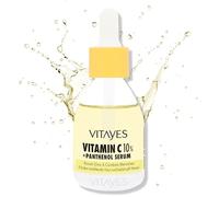 Vitayes Vitamin C 10% + Panthenol Serum, Highly Effective Skin Rejuvenation, Anti-Wrinkle, Whitening, Moisturising, Skin Care, Beauty Booster, Face Serum for Radiant Skin