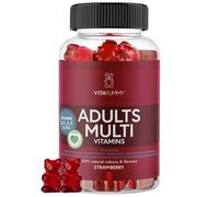 VitaYummy Multivitamin Gummies Adult Strawberry Flavour - Vegan Gummy Bears Dietary Supplement - Vitamin A, C, D, B12 and Zinc - Supports The Immune System - Vegan & Without Gelatine - 60 Gummies