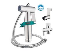 Vitbirih Bidet Sprayer for Toilet, Handheld Bidet Sprayer Adjustable Jet Spray for Toilet Bathroom Muslin Shower Cloth Diaper Sprayer Set Stainless Steel