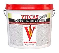 VITCAS 10kg HB10-Rapid Setting Heat Resistant Adhesive-Heat resistant- Fireplaces- Stoves- Tiled stoves - Heat Storage Construction- Indoor and Outdoor Use - 750C