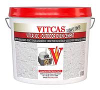VITCAS 10kg OC-Outdoor Oven Cement - High-Temperature Heat Resistant Fireproof Mortar for Wood-Fired Pizza Ovens, Chimneys, and Barbecue Pits