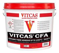 VITCAS 5Kg CFA Ceramic Fiber Adhesive - Laminates to Brickwork - Heavy Duty - Easy To Use - Wide Application - Fixing Mica Boards - Pizza Ovens - Fiber Boards - Heat Resistance up to 1350 C