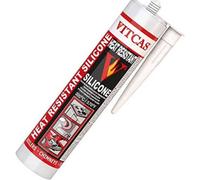 Vitcas Heat Resistant Silicone - Excellent Adhesion - Glass And Glazed Surfaces