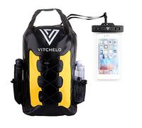 Vitchelo 30 Liter Roll Top Backpack Waterproof Dry Bag Rucksack with Waist and Shoulder Straps - Fishing Camping Sailing Canoeing Cycling Swimming Boating and Kayaking Gifts for Men