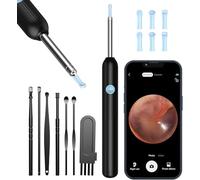 VITCOCO Ear Wax Removal Kit, Ear Cleaner with Camera 1080P Ear Wax Remover Tool, WiFi Otoscope with 6 LED Lights & 8 Ear Spoons, Ear Cleaner for iPhone iPad Android Adults Kids Pets