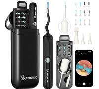 VITCOCO Ear Wax Removal Tool Kit with 1080P HD Otoscope, Flexible Ear Pick Tweezers Wax Remover, Ear Cleaning Kit with Three Inspection Kits, Ear Wax Cleaner for Adults & Kids