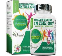 Vitential Nutrition Probiotics for Adults - 60 Vegan Tablets - High Strength Acidophilus Lactobacillus Probiotic Supplements - Promotes a Healthy Digestive & Colon Cleanse - Treatment for Men & Women