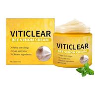 VitiClear Bee Venom Cream, Cvreoz VitiClear Pro Ultra Bee Venom Cream, Professional Vitiligo Creams, For All Skin Types (1PCS)