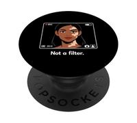 Vitiligo Is Not a Filter Natural Beauty Statement PopSockets Adhesive PopGrip