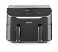 Vitinni Dual Basket 8L Air Fryer, Digital Interface, 10 Different Cooking Modes, 2 Drawer Air Fryer for Large Family, Dehydrate Bake and Slow Cook Functions