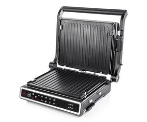 Vitinni Electric Grill, 12 Pre-set Functions, Griddle, Panini Press Grill, Toastie Maker, Sandwich Toaster, Dual Control, Includes Temperature Probe