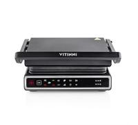 Vitinni Electric Grill, 12 Pre-set Functions, Griddle, Panini Press Grill, Toastie Maker, Sandwich Toaster, Dual Control, Includes Temperature Probe