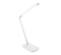 Vitinni LED Desk Lamp - Wireless Phone Charger Dock, 7 Brightness Functions, 5 Colour Modes, Touch Control, Dimmable Ergonomic Lamp, Book Light and Table Lamp, Room Decor and Office Accessories