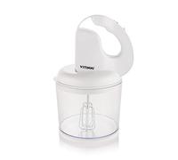 Vitinni USB Cordless Hand Mixer - 5 Speeds, 50W, Rechargeable, Storage Container, Powerful Mixing for Any Kitchen Task