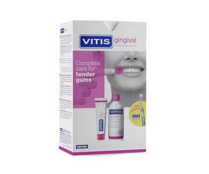 Vitis Gingival Box Set 2in1 with Free Toothbrush - The Ultimate Daily Gum Care