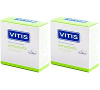 Vitis Orthodontic Cleaning Tablets 32s - Effervescent Tablets for Retainers, Aligners & Mouth Guards, Removes Stains, Plaque & Odours, Daily Appliance Cleaner (Pack of 2)
