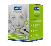 VITIS Orthodontic Retainer Cleaning Tablets 96 Count - Effervescent Dental Appliance Cleaner for Aligners, Braces, Mouthguards & Dentures - Removes Plaque & Freshens