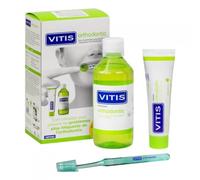 Vitis Orthodontic Set Box 2in1 with Free Toothbrush - Prevents and Solves The Most Common Orthodontic Problems**G
