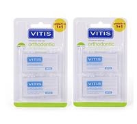 2 Pack Vitis Orthodontic Relief Wax Strips (4pcs)