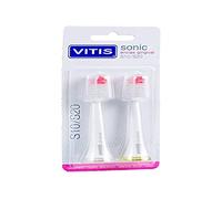 Vitis, Replacement Electric Brush Sonic S10/S20 Gingival Vitis, Standard, Black, 2 Unit, 1