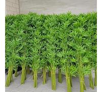 VITIWEDTY Artificial Bamboo Tree Privacy Screen, 3.3ft To 7ft Tall Fake Bamboo Plant for Indoor/Outdoor Decor, Room Divider, Garden Fence (90 Bamboo 1.2m/3.9ft tall)
