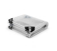 VITIWEDTY PVC Transparent Heavy Duty Tarpaulin Sheet, Clear Waterproof Plastic Tarp Cover for Outdoor Furniture, Gazebo, Garden, Balcony (1.5x4m)