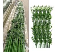 VITIWEDTY Tall Faux Bamboo Tree for Indoor Outdoor Use, 3ft 4ft 5ft 6ft 7ft 8ft, UV-Resistant Privacy Fence Decoration for Garden, Balcony (20 Pack 1.8m/5.9ftTall)