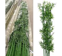 VITIWEDTY Tall Faux Bamboo Tree for Indoor Outdoor Use, 3ft 4ft 5ft 6ft 7ft 8ft, UV-Resistant Privacy Fence Decoration for Garden, Balcony (55 Pack 1.8m/5.9ftTall)