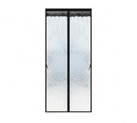 VITIWEDTY Transparent Magnetic Door Curtain, Thermal Insulation, Weatherproof, Windproof, Noise Reducing, Self-Closing, Winter Door Protection (Picture Colours 90x205cm)