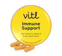 Vitl Immune Support | Supports Everyday Immunity & Wellness | Immune Support Supplements with Vitamin D, Vitamin C, Zinc, Turmeric & Elderberry | Vegan Friendly | Pocket Tin (15)