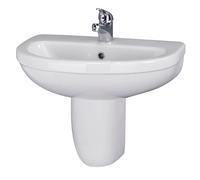 Vito Round Basin and Semi Pedestal, 550mm - from Balterley