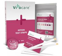 vitocare 25x or 125x ketosis Test Strips with Manual, Keto, Urine Test Strips Support Weight Loss with Low-carb Diets, ketogenic Diets, Ketones, Ketone Test Strips (25)