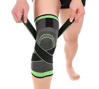 Vitoki Knee Supports for Arthritis Joint Pain 1 Pack, Knee Brace for Men & Women Knee Sleeve for Meniscus Tear ACL Running Workout Basketball Gym Green 3X-Large