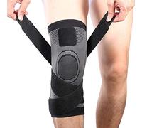 Vitoki Knee Supports for Arthritis Joint Pain 1 Pack, Knee Brace for Men & Women Knee Sleeve for Meniscus Tear ACL Running Workout Basketball Gym Grey Medium