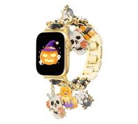 Vitomas Halloween Watch Band Compatible with iwatch 42mm, 44mm, 45mm,46mm, 49mm, Cute Preppy Pumpkin Ghost Strap Replacement for iWatch Series 10/9/8/7/SE/6/5/4/3/2/1