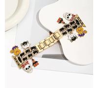 Vitomas Halloween Watch Band Compatible with iwatch 42mm, 44mm, 45mm,46mm, 49mm, Cute Preppy Pumpkin Ghost Strap Replacement for iWatch Series 10/9/8/7/SE/6/5/4/3/2/1