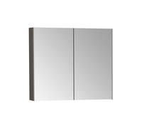VitrA 820x695mm Mirrored Cabinet - Brushed Chrome