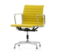 Vitra Aluminum EA 131 Office Chair With Swivel & Armrest Pastel Green/ Canola