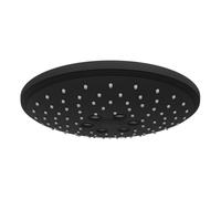 VitrA Bliss 240mm 2-Function Showerhead - Matt Black Finish: Matt Black