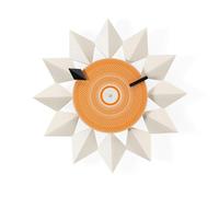 Vitra Diamond Markers Clock Watch White
