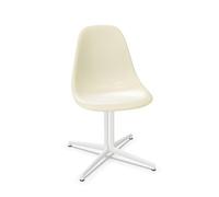 Vitra Eames Fiberglass DSL Dining Chair Parchment/Smooth White