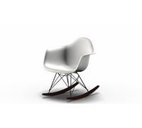 Vitra Eames Plastic Arm Rocking Chair RAR Rocking Chair Maple dark-black-white