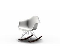 Vitra Eames Plastic Arm Rocking Chair RAR Rocking Chair Maple dark chrome white