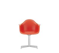 Vitra Eames Plastic DAL RE Dining Chair Poppy Red/ Chrome