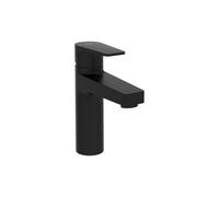 VitrA Flow Square Large Basin Mixer - Matt Black Finish: Matt Black