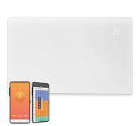Vitra Glass WiFi Electric Panel Heater, Wall Mounted. Smart Convector Radiator With Timer & Thermostat, Splash Proof, Voice Control (2000W, White)