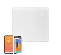 Vitra Glass WiFi Electric Panel Heater, Wall Mounted. Smart Convector Radiator With Timer & Thermostat, Splash Proof, Voice Control (500W, White)